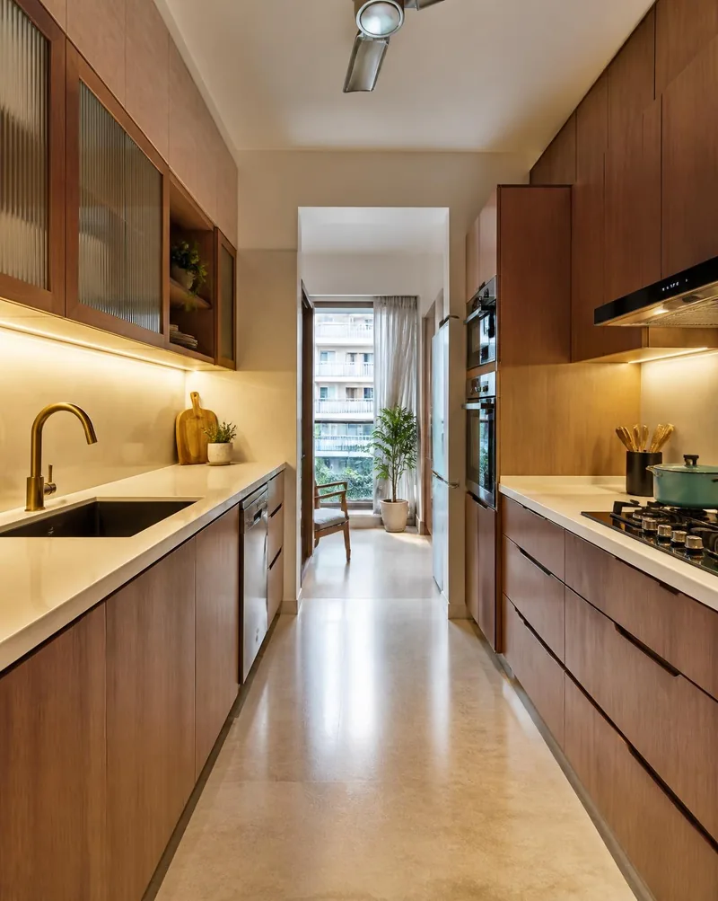AI-generated full modular kitchen design inspiration
